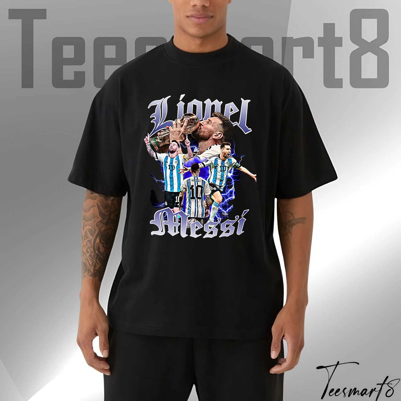 Lionel Messi Tee – Goat Mode Bootleg Vintage Graphic Shirt